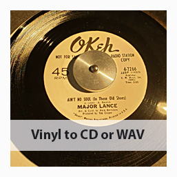 Vinyl or Records to WAV, CD or MP3